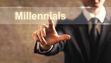 Millennials metin işadamı ile 