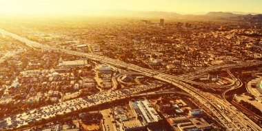 Los Angeles'ta çevre yolu Kavşağı
