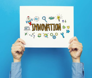 Yenilik metin beyaz poster