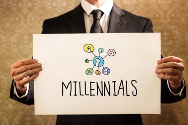 Millennials metin işadamı ile