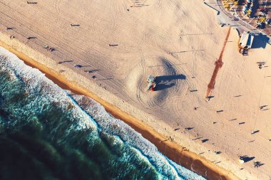 Santa Monica beach yukarıdan