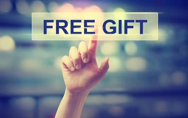 Free Gift concept with hand — Stock Photo, Image