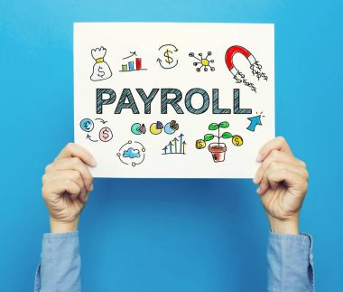 Bordro metin beyaz poster