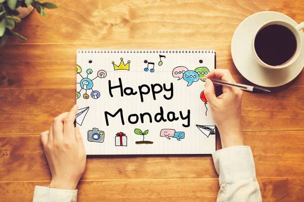 Happy Monday text — Stock Photo, Image