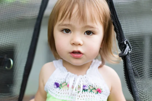 Close up of toddler girl — Stock Photo, Image