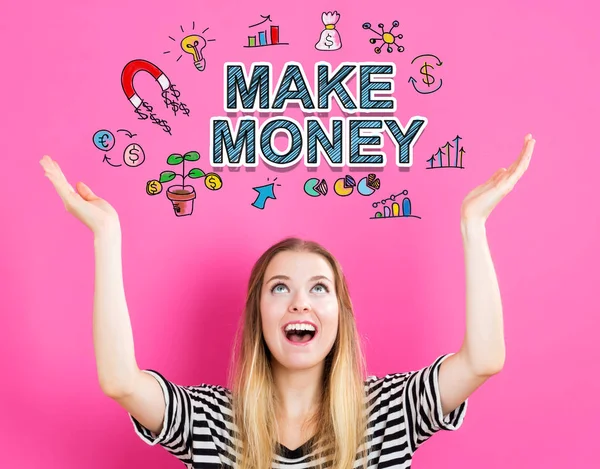 Make Money concept — Stock Photo, Image