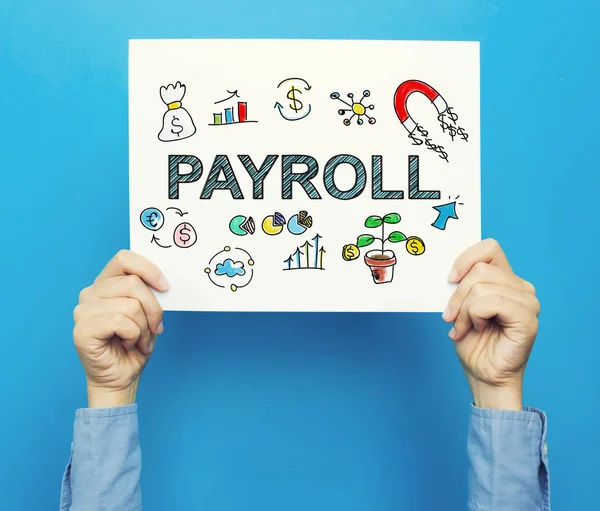 Bordro metin beyaz poster