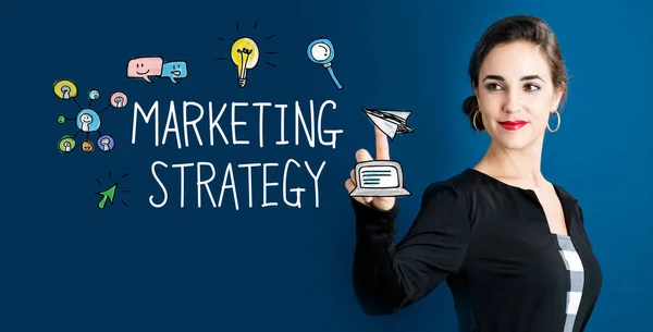 Tekst strategii marketingowych — Zdjęcie stockowe