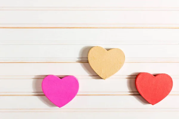 Коробки в форме сердца на День Святого Валентина — стоковое фото