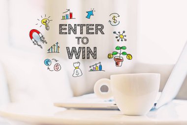 Bir fincan kahve ile kavramı kazanmak için girin