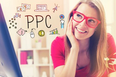 PPC metin genç kadınla