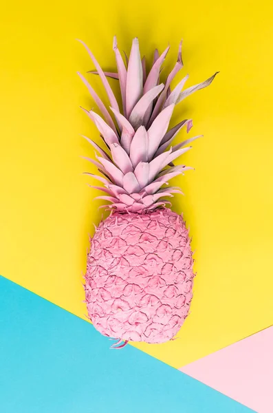 Pink painted pineapple — Stock Photo, Image