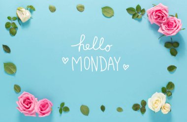 Mesaj gül ve yaprakları