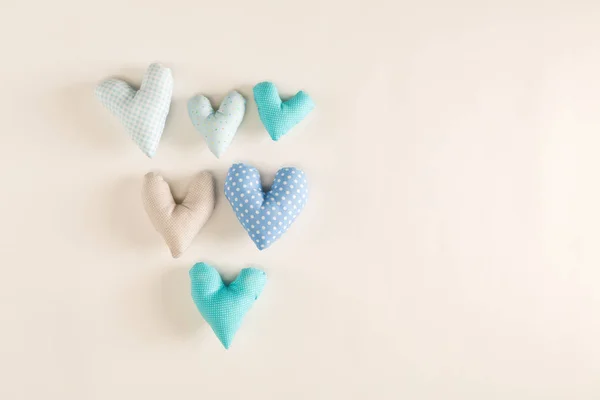 Handmade heart cushions — Stock Photo, Image