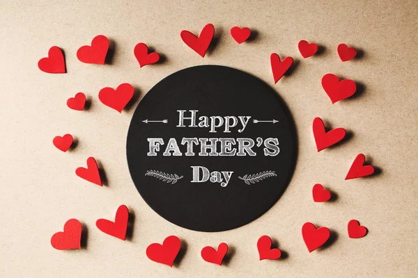 Wiadomość dzień szczęśliwy ojców — Zdjęcie stockowe