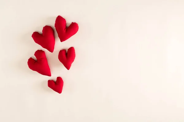 El yapımı kalp yastıklar — Stok fotoğraf