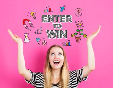 Olan kadın kavramı kazanmak için girin