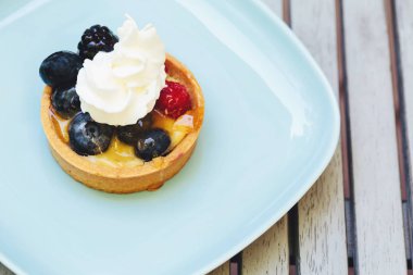 Meyve tart tatlı ve yemek