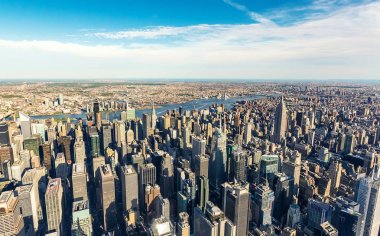 Havadan görünümü Manhattan New York