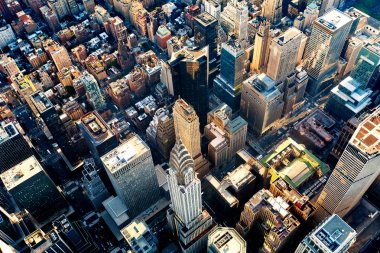 Midtown Manhattan Ny havadan görünümü