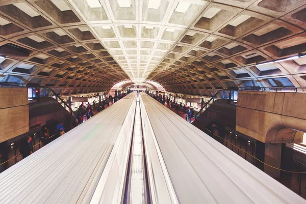 Wagony w Washington Dc Metro Station — Zdjęcie stockowe