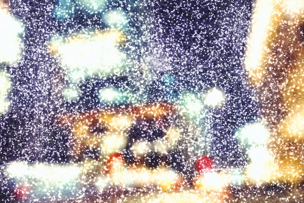 夜の多重都市背景シーン — ストック写真