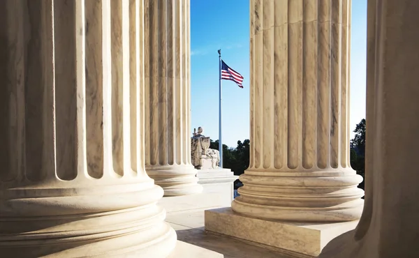 The marble columns of the Supreme Court of the United States — Stock Photo, Image