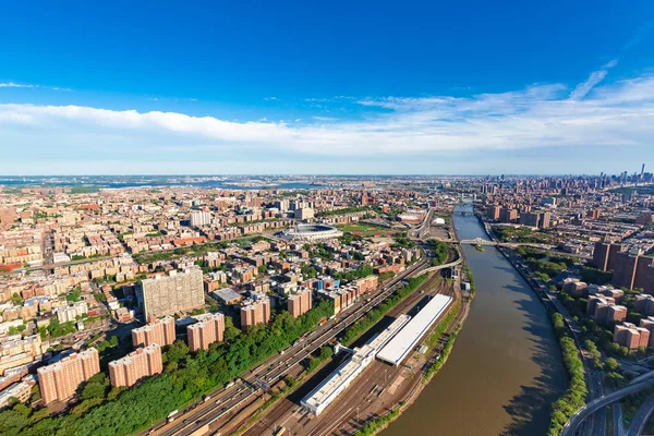 Luchtfoto van de Bronx, Ny — Stockfoto