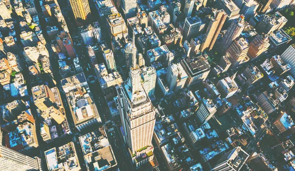 Vista aérea de Midtown Manhattan New York City — Fotografia de Stock