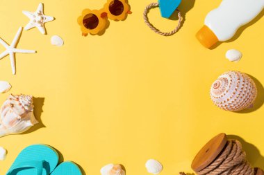 Yaz yaşam tarzı nesneleri Tema