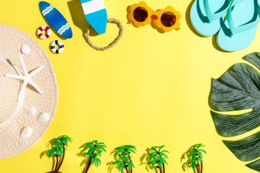 Yaz yaşam tarzı nesneleri Tema