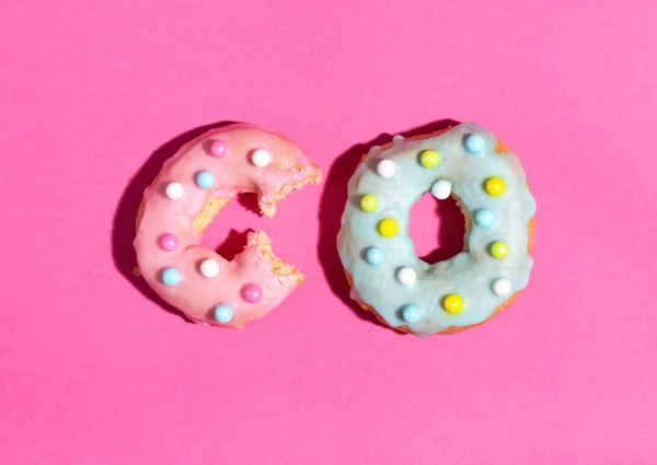 Colorful glazed donuts — Stock Photo, Image