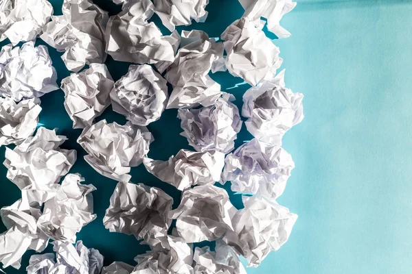 Crumpled paper balls