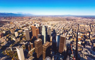 Downtown La havadan görünümü