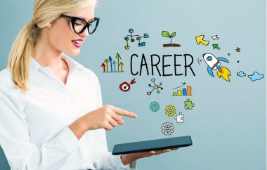 İş kadın kariyer metinle