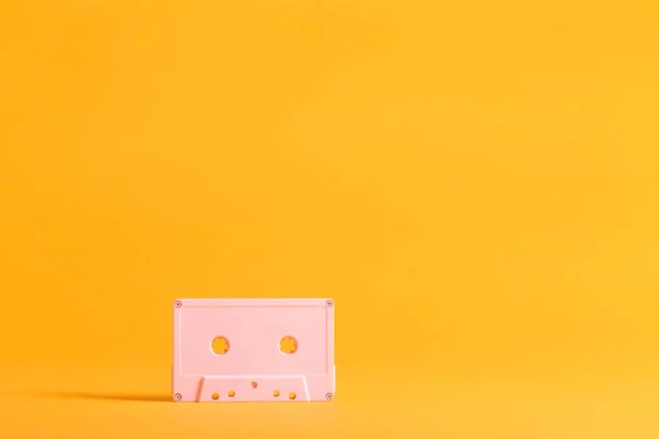 Cassette tape a on bright background — Stock Photo, Image