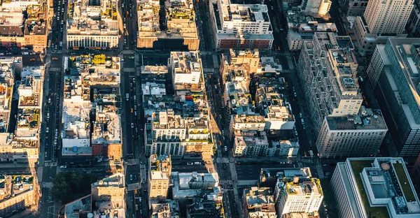 Luchtfoto van lower Manhattan Nyc — Stockfoto