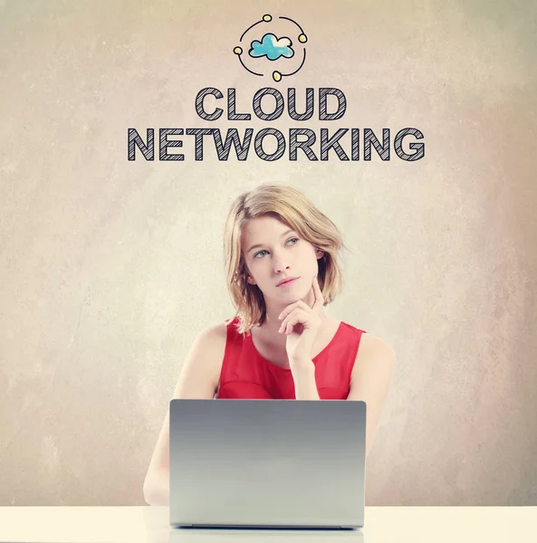 Concept de réseau Cloud — Photo