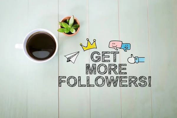 Get More Followers concept — Stock Photo, Image