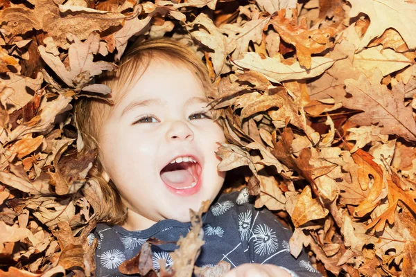 Happy toddler girl — Zdjęcie stockowe