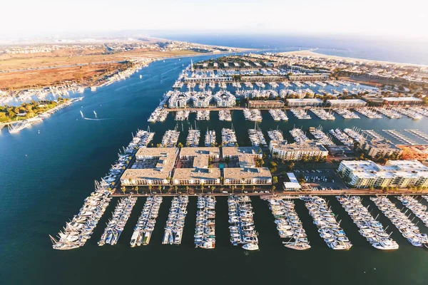 Marina del Rey seaside community in LA — Stock Photo, Image