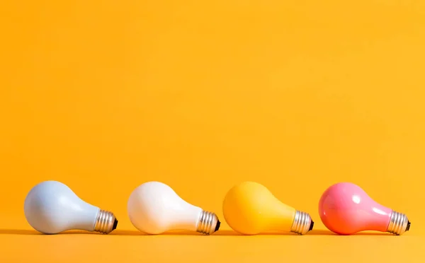 Colored light bulbs — Stock Photo, Image