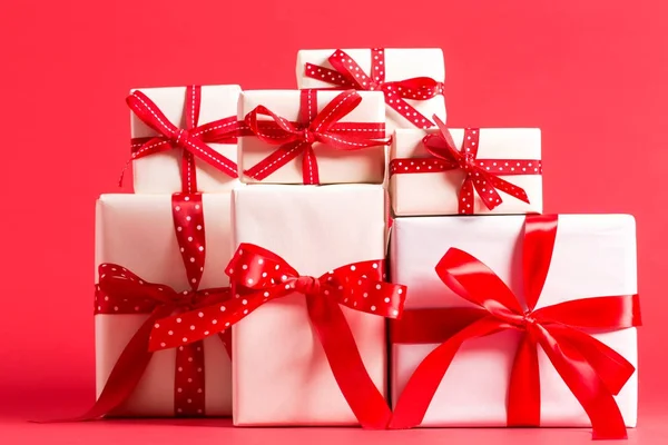 Colección de cajas regalo de Navidad — Foto de Stock