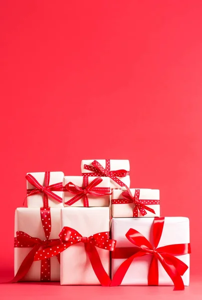 Collezione di scatole regalo di Natale — Foto Stock