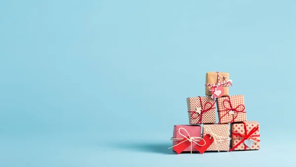 Colección de cajas regalo de Navidad — Foto de Stock