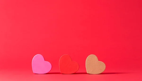 День святого Валентина тема с коробками сердца — стоковое фото