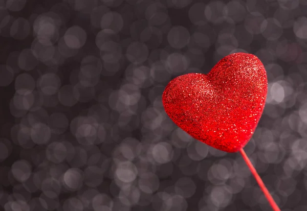 Thème Saint-Valentin avec décoration en forme de coeur — Photo