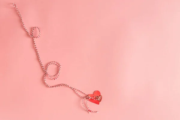 Tema San Valentino con ornamento del cuore — Foto Stock