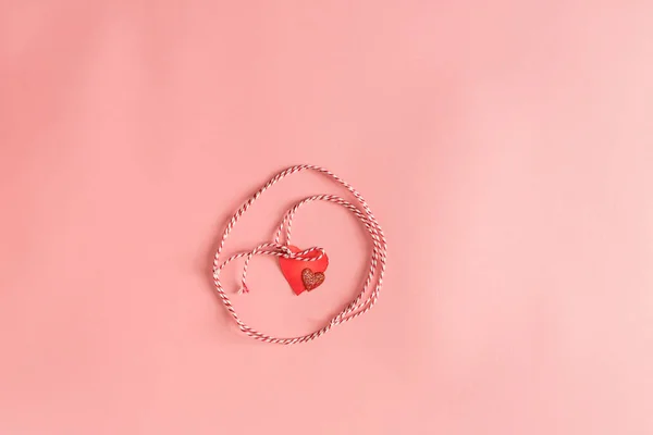 Kalp süsleme ile Sevgililer Günü teması — Stok fotoğraf