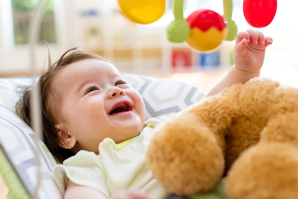 Baby boy playing with his toy — Stock Photo, Image